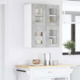 vidaXL Viseča omarica z vrati Riga 2 pcs Betonsko siva 60 x 31 x 40 cm | Shoptok.si