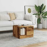  Stolić za kavu boja staro drvo 50x50x36 cm konstruiranog drva | shoptok.hr