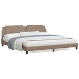  Okvir kreveta LED boja cappuccina 200 x 200 cm umjetna koža Cijene