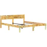  Okvir za krevet od masivnog obnovljenog drva 180 x 200 cm Smeđa | shoptok.hr