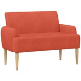  Ljubavni kauč s gumbima Crvena narančasta 116 x 67 x 81 cm | Eponuda.com