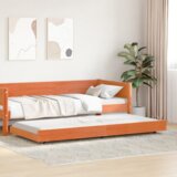  Krevetni okvir Vosak smeđa Drvo 75 x 190 cm Izdržljiv | shoptok.hr