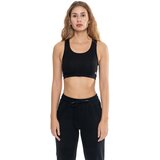 Leone 1947 Športni nedrčki Woman Top Active Gold Črna | Shoptok.si