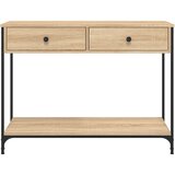  Konzolni stol boja hrasta 100 x 34,5 x 75 cm konstruirano drvo | Eponuda.com