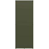 vidaXL stojalo za drva olivno zelena 40x30x80 cm hladno valjano jeklo | Shoptok.si