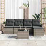  kauč s jastukom 6 pcs Siva poliratan | Eponuda.com