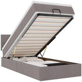  Otomanski okvir kreveta s madraca smeđesivi 90x190cm tkanine | shoptok.hr
