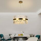  LED luster na sajli, prigušiva, LED/80W/230V 3000-6500K, zlatna + daljinski upravljač | Eponuda.com