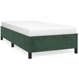Maison Chic Posteljni okvir - Enojna postelja - Postelja za odrasle brez vzmetnice temno zelen 100x200 cm žamet-J7986, (21773786) Cene