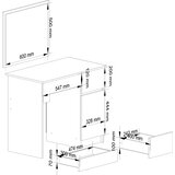 AKORD Clp P-2/Sl Toaletna Mizica Z Ogledalom, Desna Izvedba, Bela, (5000332763) | Shoptok.si