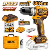 Aku udarna bušilica 20V 2x2Ah CIDLI20602E bez četkica | shoptok.hr