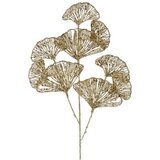 Dekordom novogodišnji cvet - glitter gingko leaf 25cm 515426 - gold - kmg ( 041136 ) Cene