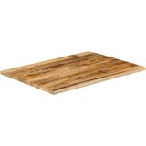 Stolna Mizna plošča 90x80x3,8 cm naraven rob trden robusten mangov les, (21410835) | Shoptok.si