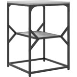  Bocni stol Siva Sonoma 41 x 40 x 60 cm Inženjerska drva i čelik | shoptok.hr