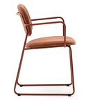 Kave Home Metalna blagovaonska stolica s naslonima za ruke boja terakote Meli – | shoptok.hr