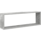  Kockaste zidne police 4 kom boja betona 80x15x26,5 cm drvene | Eponuda.com