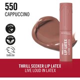 Rimmel London Thrill Seeker Lip Latex tekući ruž za usne nijansa 550 Cappuccino 6 ml | shoptok.hr