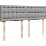 vidaXL Box spring postelja z vzmetnico svetlo siva 160x200 cm žamet | Shoptok.si