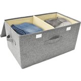  Kutije za pohranu 2 kom od tkanine 50 x 30 x 25 cm sive | shoptok.hr