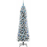  Umjetno božićno drvce Bijela 210 cm PVC i Metal i Plastika | shoptok.hr
