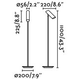 Faro 29883 - Stojeća lampa LINK 1xGU10/11W/230V bela | Eponuda.com