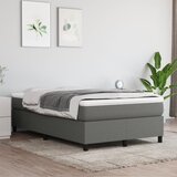  box spring s madracem tamnosivi 120 x 190 cm tkanina | shoptok.hr