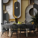  Foto tapeta - Gold-marble Geometric Pattern 490x350 Samoljepljiva | shoptok.hr
