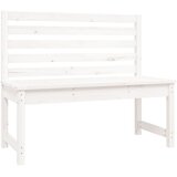  Vrtna klupa bijela 109 cm od masivne borovine | shoptok.hr