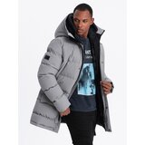 Ombre Outdoor long men's parka jacket - gray | Eponuda.ba