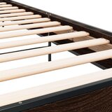 vidaXL Okvir za krevet smeđi hrast 90x190 cm konstruirano drvo i metal | shoptok.hr