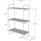 Kalune Design Večnivojska polica v hrastovem dekorju v naravni barvi 40 cm Pulalis – | Shoptok.si