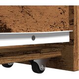  Uski kupaonski ormar s kotačima boja drva od konstruiranog drva | shoptok.hr
