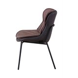 Kayoom STOL, tekstil temno rjava, svetlo rjava | Shoptok.si