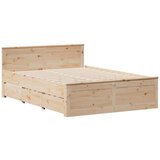  Krevet s regalom za knjige bez madraca 150 x 200 cm od borovine | shoptok.hr