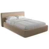 Makamii Svetlo rjava oblazinjena zakonska postelja s prostorom za shranjevanje z letvenim dnom 160x200 cm Kiana – | Shoptok.si