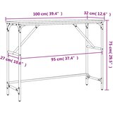  Konzolni stol boja hrasta 100x32x75 cm od konstruiranog drva | shoptok.hr