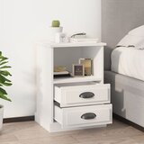The Living Store Nočna omarica 2 kosa bela 43x36x60 cm - Nočna Omarica, (21432850) Cene