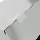  Hranilica za zečeve Srebrno 64.5 x 25.5 x 45.5 cm Cinkani čelik | shoptok.hr