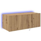 TV omara s LED lučmi artizanalni hrast 80x35x31 cm | Shoptok.si