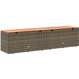  Vrtna kutija za pohranu siva 220x50x54 cm od poliratana i drva | shoptok.hr