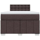  Krevet box spring s madracem tamnosmeđi 120 x 190 cm od tkanine | shoptok.hr