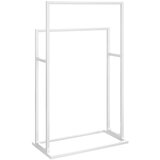  Samostojeći stalak za ručnike bijeli 48 x 24 x 78 5 cm željezni | shoptok.hr