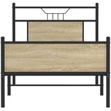  Okvir kreveta bez madraca boja hrasta sonome 90 x 200 cm drveni | shoptok.hr