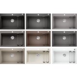Blanco sudoper ETAGON 8 InFino SILGRANIT VULKAN SIVA, pribor, s dalj. upr. | shoptok.hr