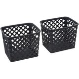 Five SET KOŠARA FOLK, 29X36,2X14CM PP SIVA 4/1 | shoptok.hr