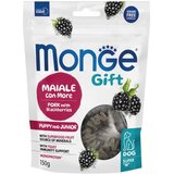 Monge gift puppy & junior dog pork - funkcionalne grickalice sa svinjetinom i kupinom (150g) Cene