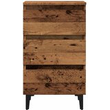  Krevetni ormarić s metalnim nogama staro drvo 40x35x69 cm | Eponuda.ba