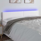  Uzglavlje bijelo 160 x 5 x 78/88 cm od umjetne kože Cijene