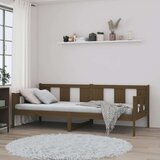  Dnevni ležaj od masivne borovine smeđa boja meda 90 x 200 cm | shoptok.hr
