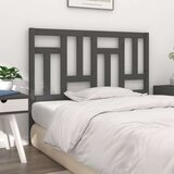  Uzglavlje za krevet sivo 125 5 x 4 x 100 cm od masivne borovine | shoptok.hr